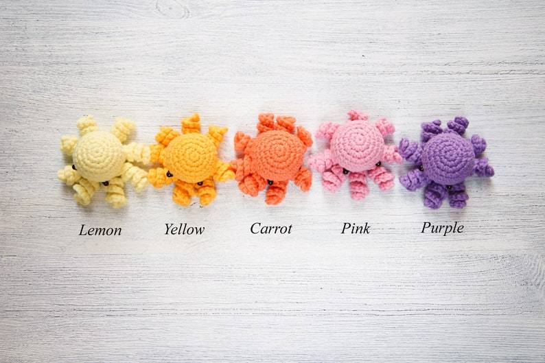 Crochet Keychain Octopus Toy