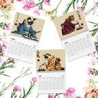 'Cats in Kimonos Eating Sushi' calendar2025