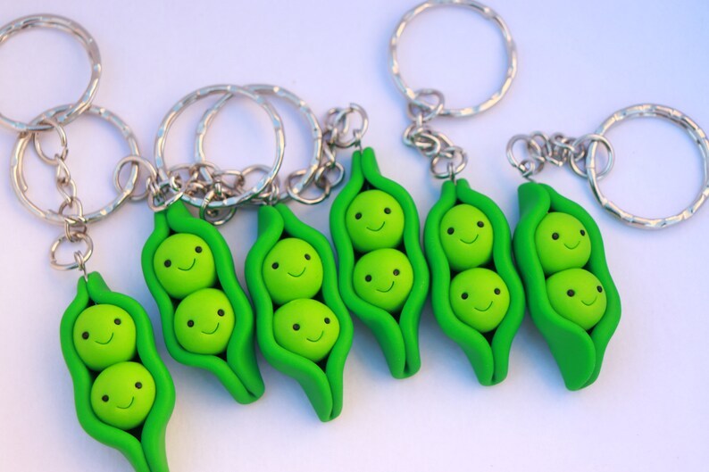 Cute Pea Keychain