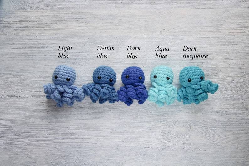 Crochet Keychain Octopus Toy