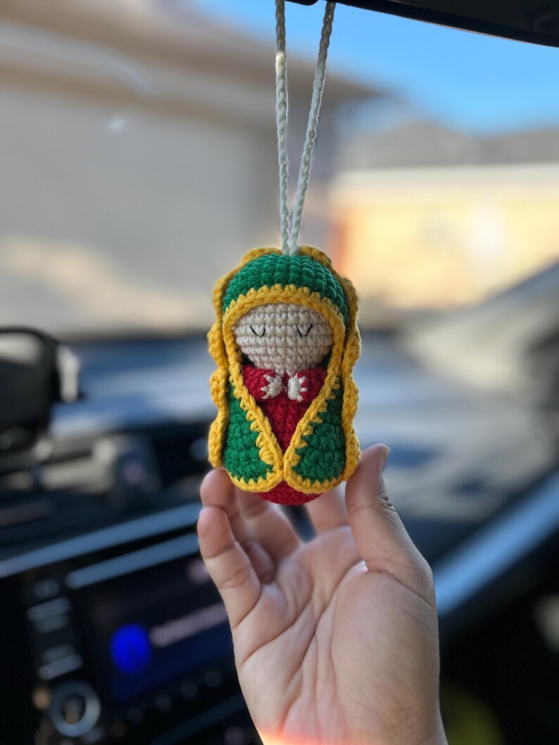 Crochet Mini Jesus Keychain/Hanging