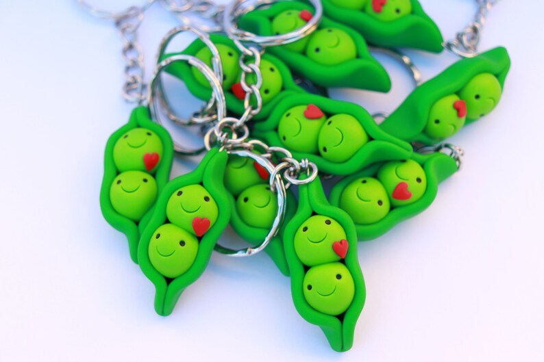 Cute Pea Keychain