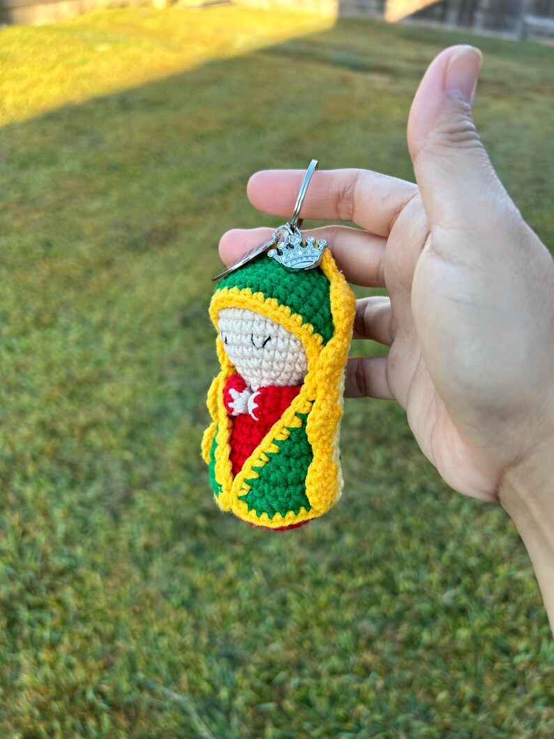 Crochet Mini Jesus Keychain/Hanging