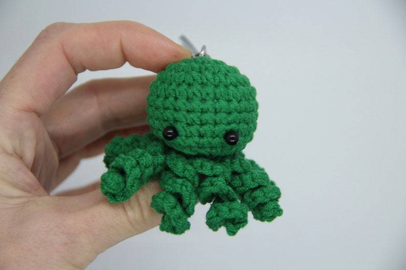 Crochet Keychain Octopus Toy
