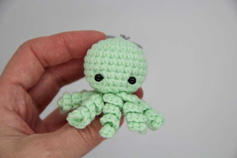 Crochet Keychain Octopus Toy