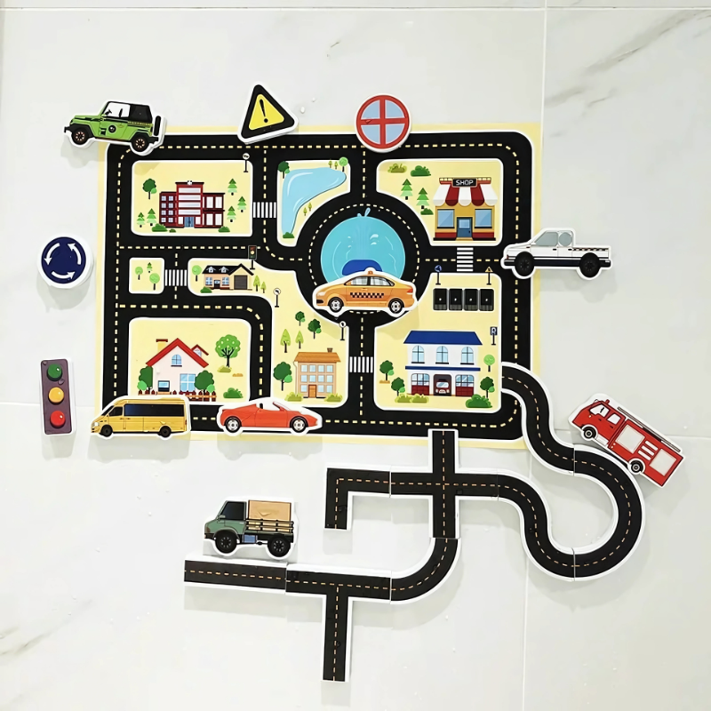AquaTraffic Floating Roadway Bath Set