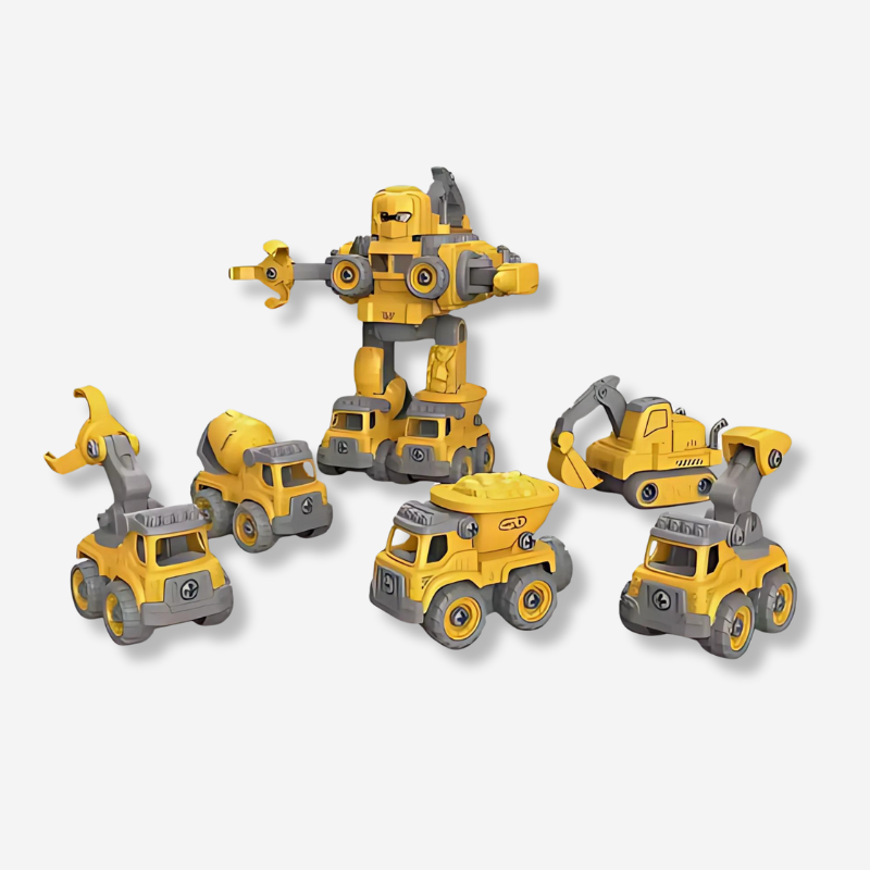 BuildBot 5-in-1 Construction Robot Assembly Toy Set