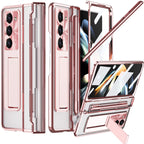 Armor Electroplated Shockproof Phone Case With Screen Protector For Galaxy Z Fold 6/5/4/3