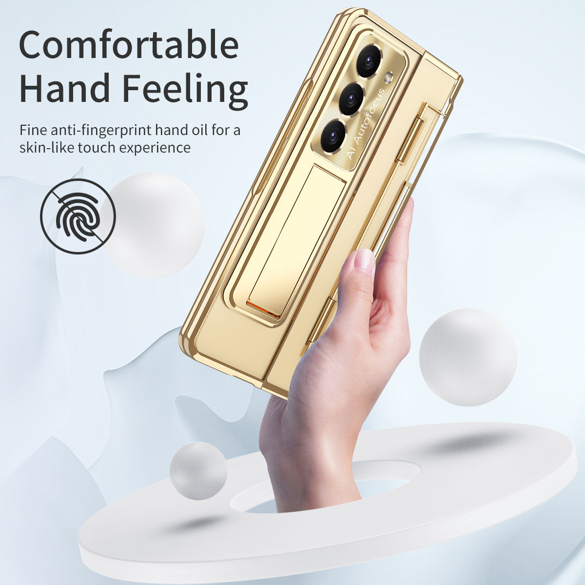 Armor Electroplated Shockproof Phone Case With Screen Protector For Galaxy Z Fold 6/5/4/3