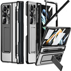 Armor Electroplated Shockproof Phone Case With Screen Protector For Galaxy Z Fold 6/5/4/3
