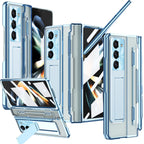 Armor Electroplated Shockproof Phone Case With Screen Protector For Galaxy Z Fold 6/5/4/3