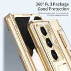 Armor Electroplated Shockproof Phone Case With Screen Protector For Galaxy Z Fold 6/5/4/3