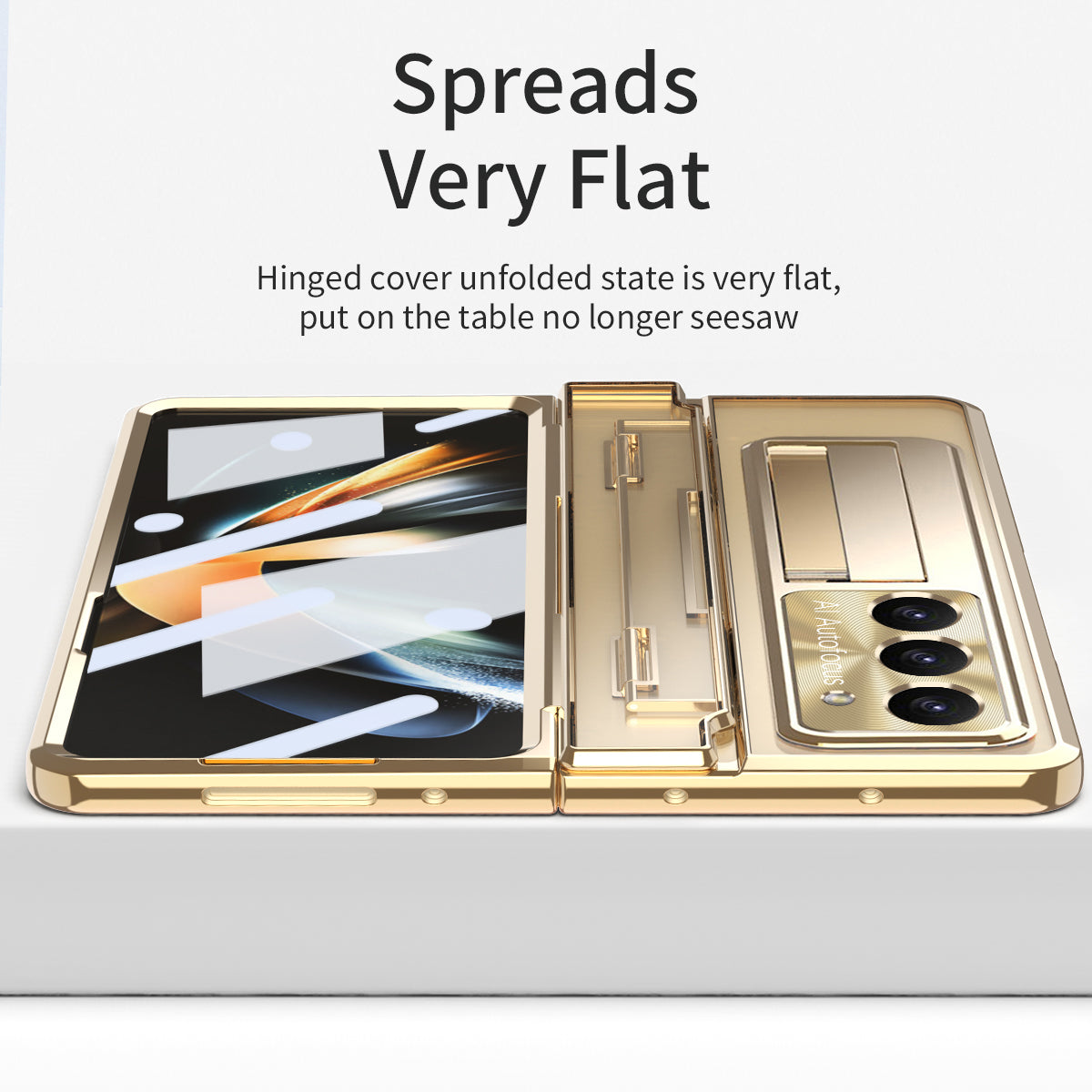 Armor Electroplated Shockproof Phone Case With Screen Protector For Galaxy Z Fold 6/5/4/3