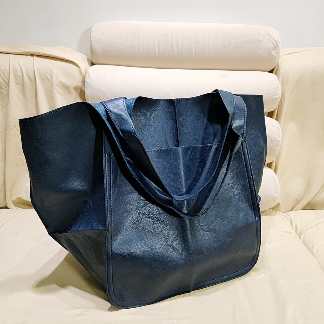 (🎄CHRISTMAS HOT SALE🎁) New Ladies Huge Oversized Leather Tote Bag