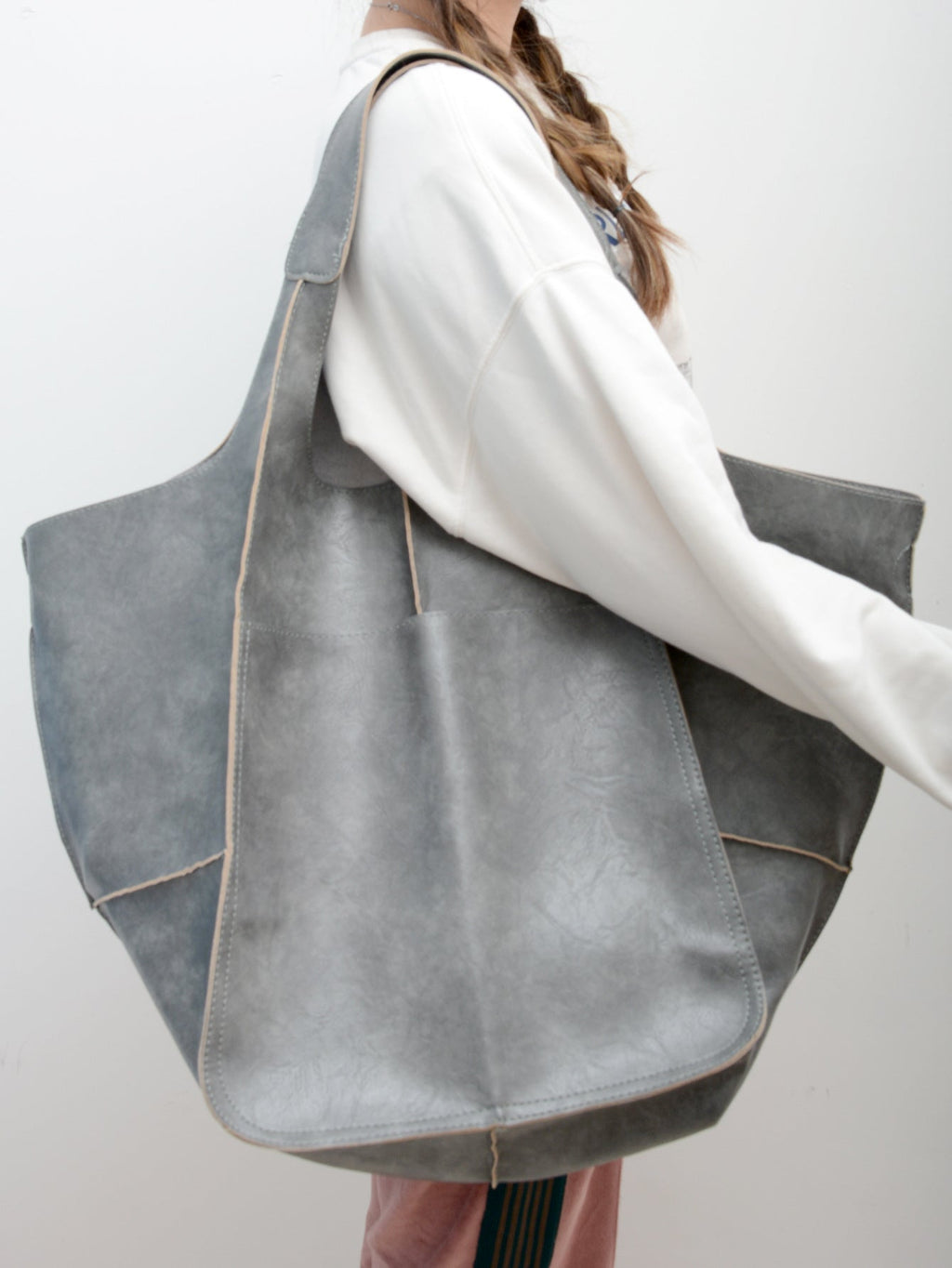 (🎄CHRISTMAS HOT SALE🎁) New Ladies Huge Oversized Leather Tote Bag