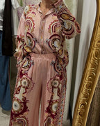 Comfortable and Chic Paisley Print Loungewear Set