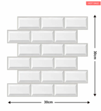 10Pcs 3D Peel and Stick Wall Tiles(12x12 inches)