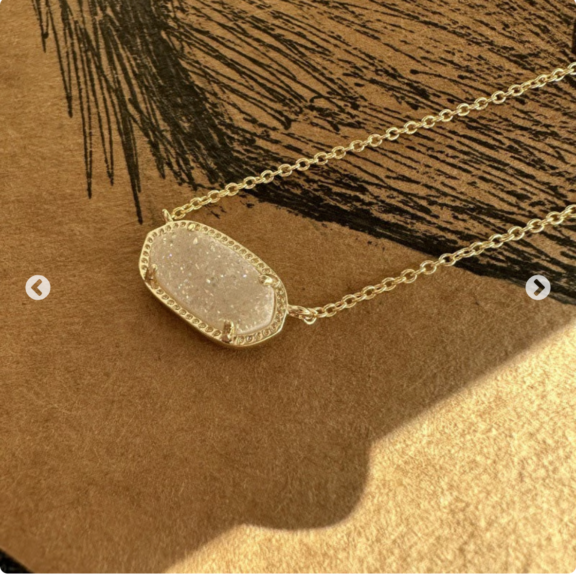 Agate Tooth Necklace