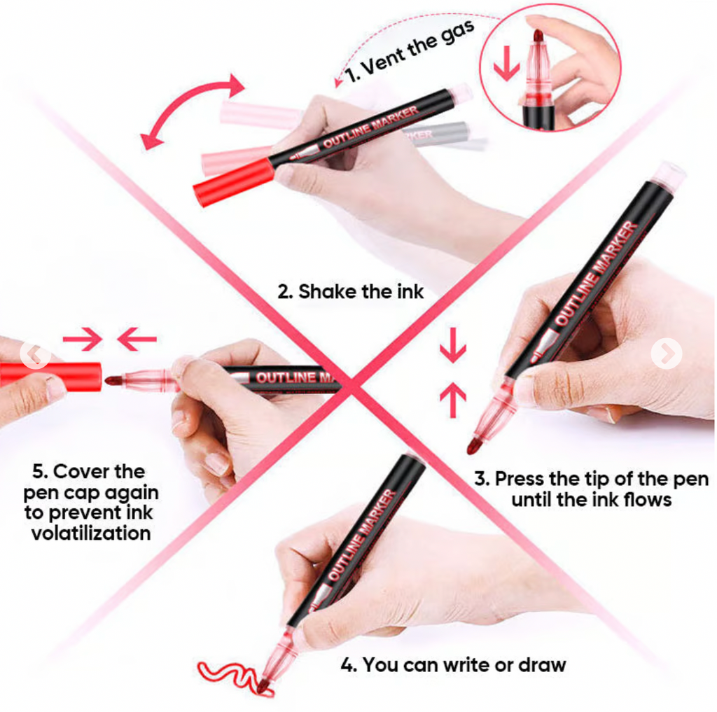 Coloring Lightstick Graffiti Highlighter Pens