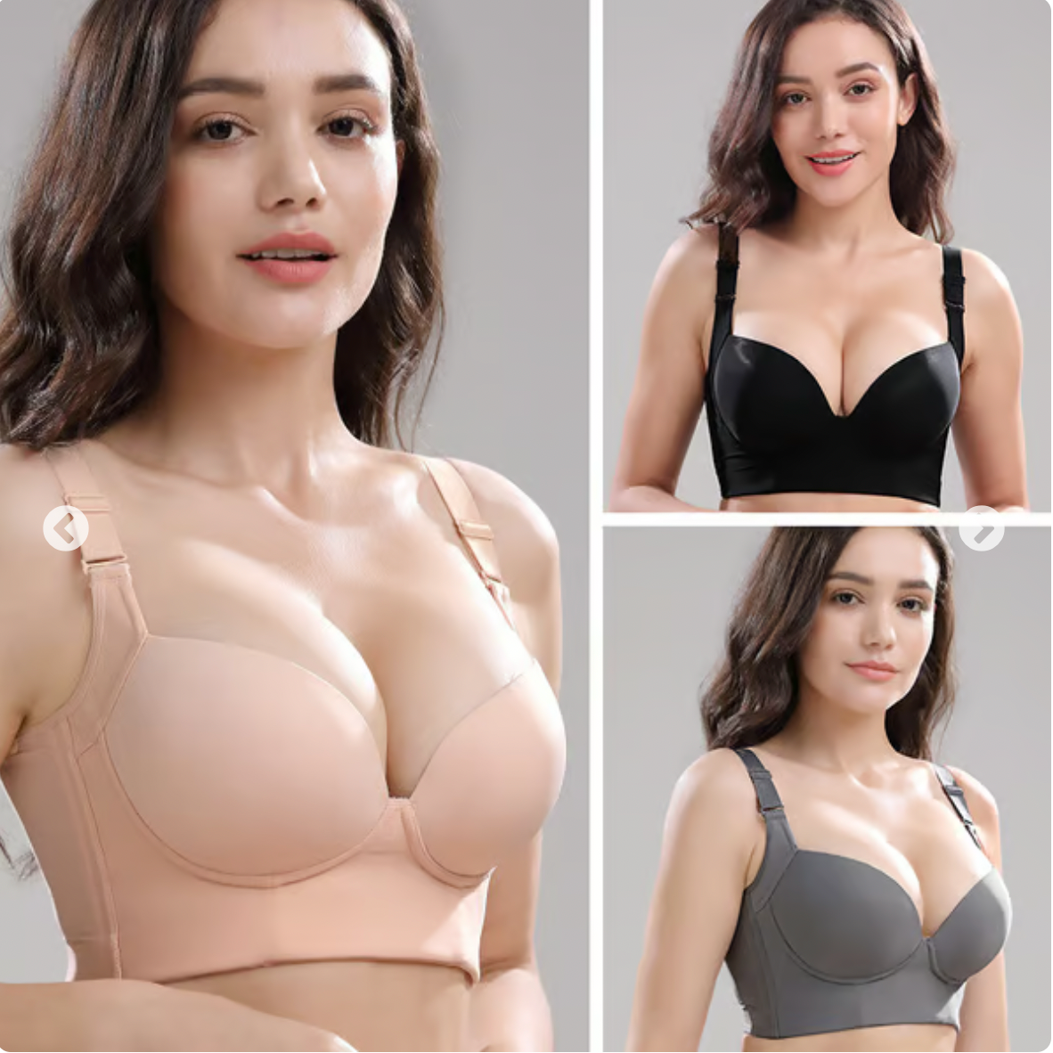 Deep Cup Bra With Shapewear