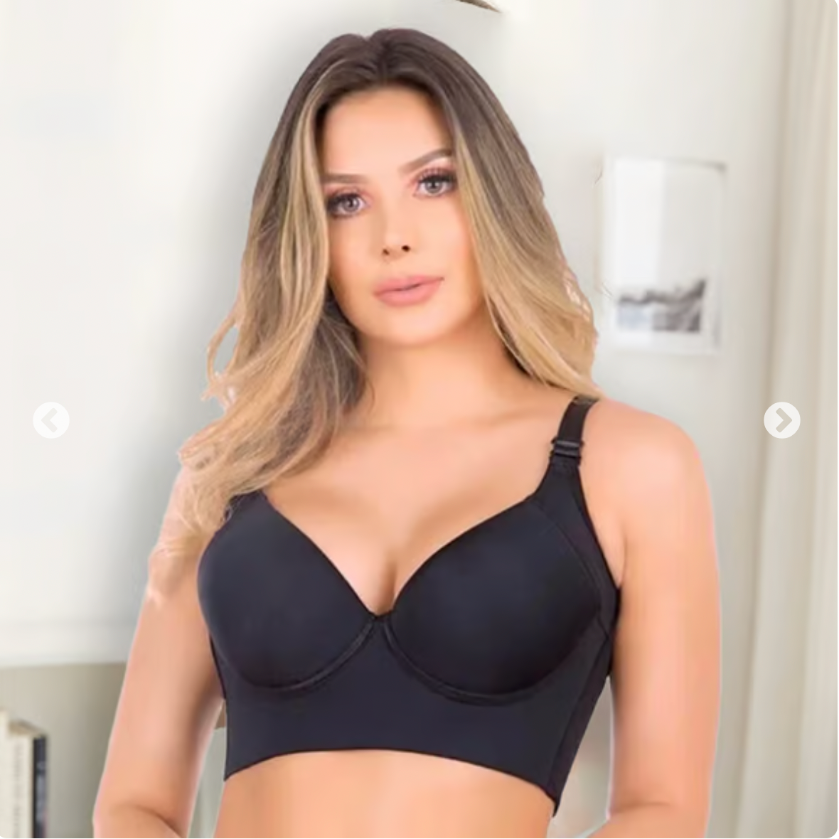 Deep Cup Bra With Shapewear