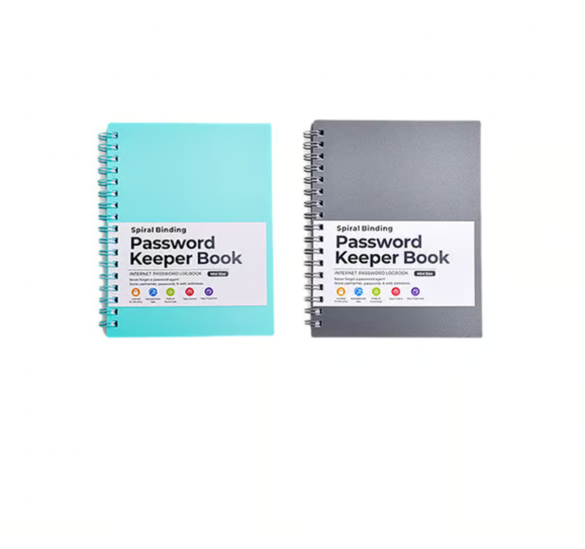 A6 Coil Password Keeper Book