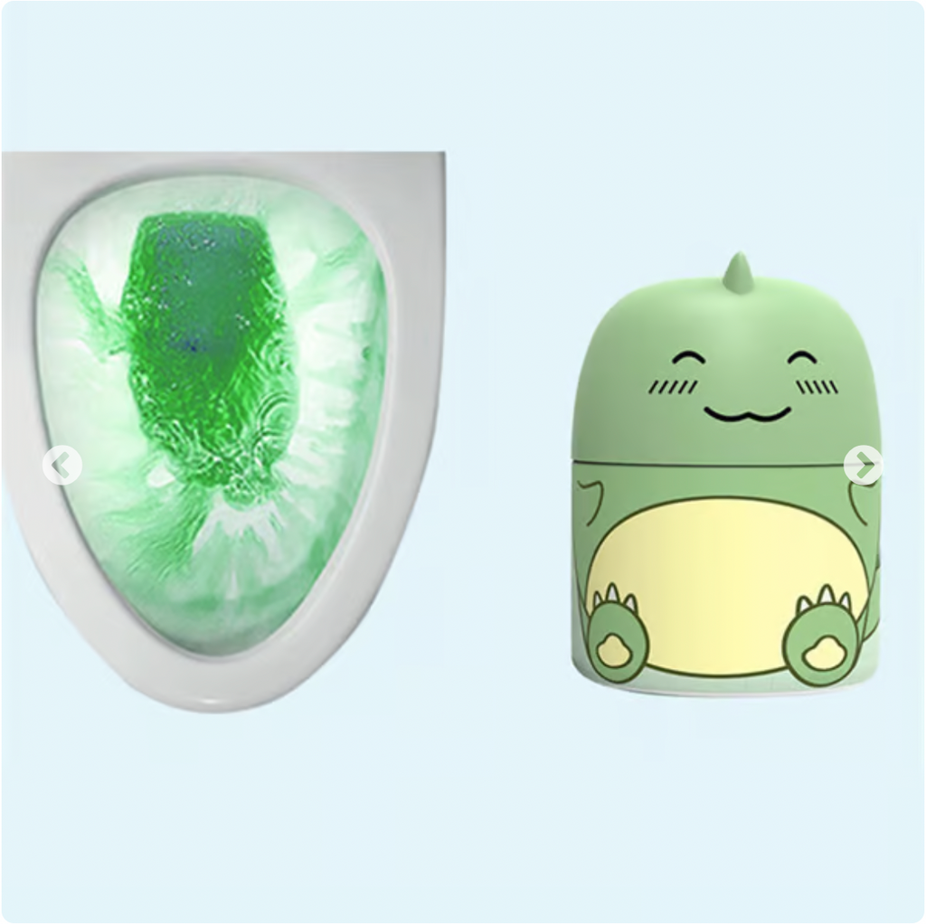 Cute Dinosaur-Shaped Toilet Bowl Cleaner Bottle