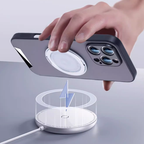 360° Rotating Leather Case - Magnetic Charging & Comfortable Grip