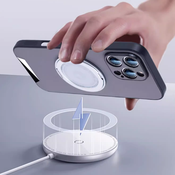 360° Rotating Leather Case - Magnetic Charging & Comfortable Grip