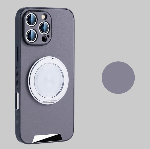 360° Rotating Leather Case - Magnetic Charging & Comfortable Grip