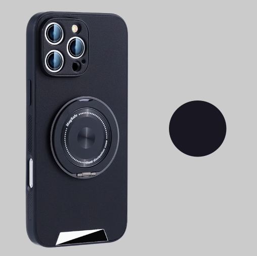 360° Rotating Leather Case - Magnetic Charging & Comfortable Grip