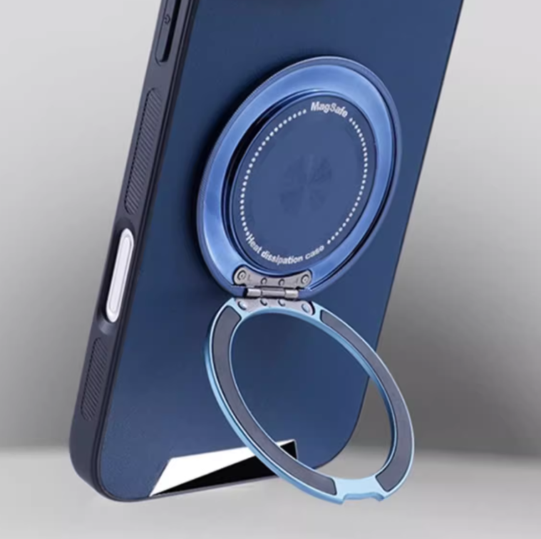 360° Rotating Leather Case - Magnetic Charging & Comfortable Grip