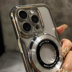 360° Rotating Phone Case - Electroplated Frame & Magnetic Charging