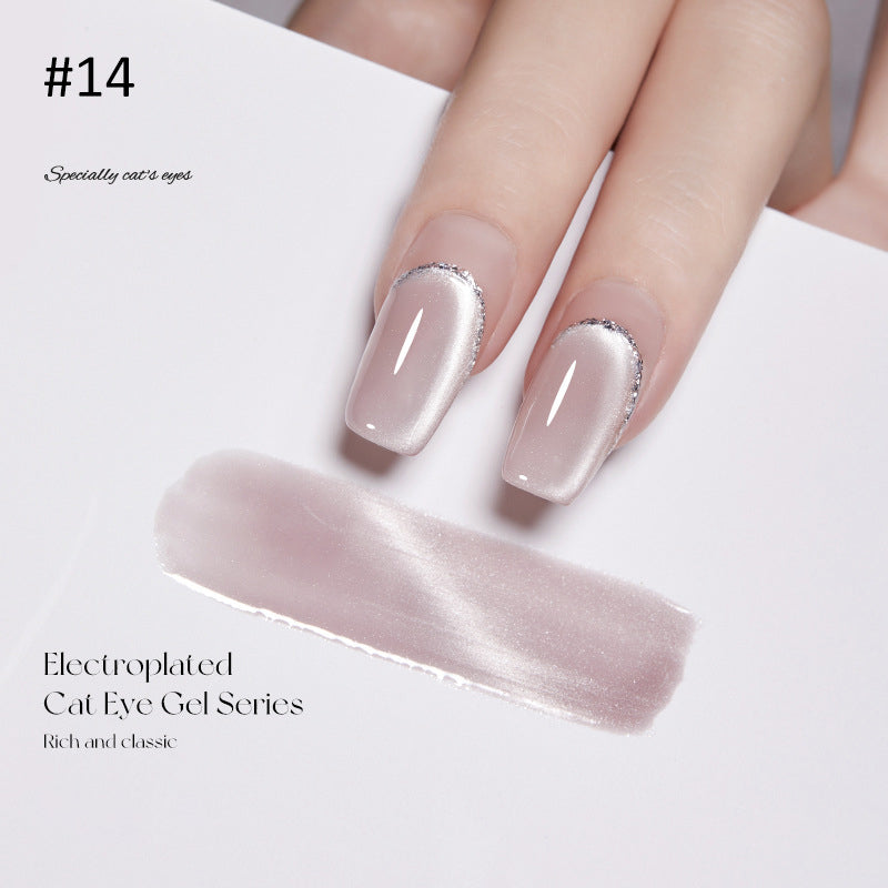 Crystal Wide Cat Eye Nail Gel Polish