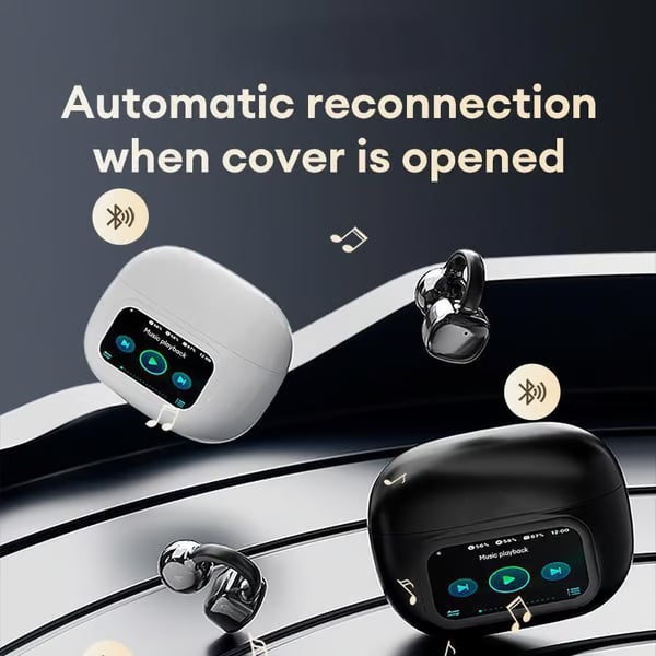 2025 New Arrival - Ear Clip Bluetooth Headphones with Touch Screen