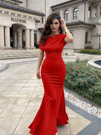 2025 WOMEN'S ELEGANT SLEEVELESS OFF SHOULDER BODYCON LONG FORMAL PARTY EVENING DRESS
