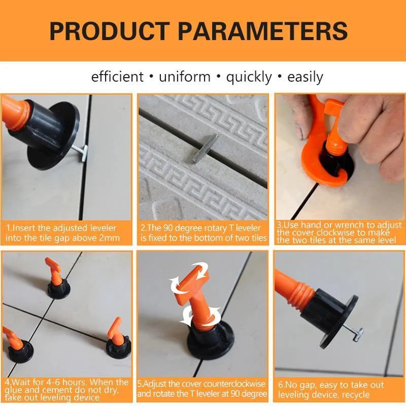(🎁New Year Hot Sale-30% OFF)Tile Leveling System (50PCS Pack)