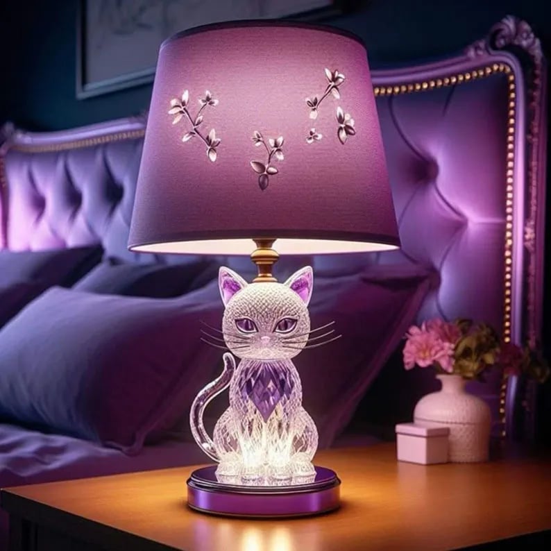 Cat table lamp