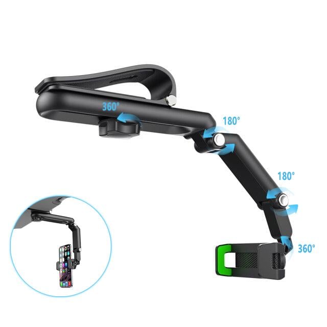 2025 New 1080° Multi-Function Sun Visor Universal 360 Degree Rotating Phone Holder