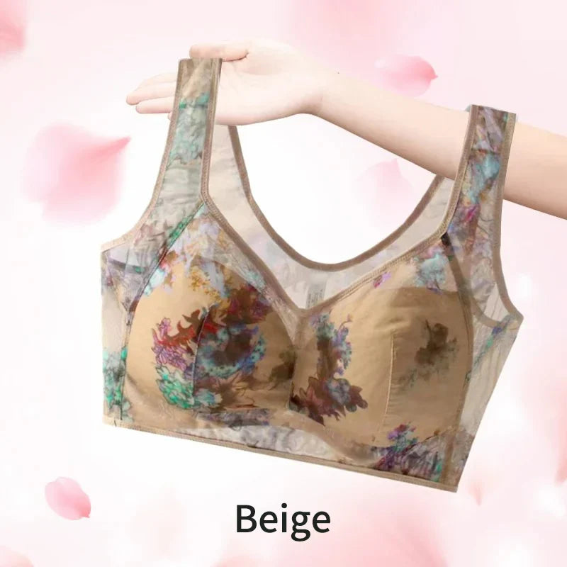 Cooling Comfort Bra Made From Ice Silk And Lace👍No more sagging breasts