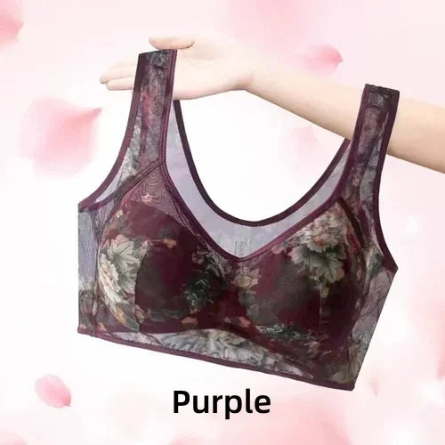 Cooling Comfort Bra Made From Ice Silk And Lace👍No more sagging breasts