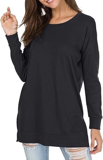 49% OFF 🔥Round Neck Casual Solid Color Top