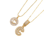 2 Pack - Initial Letter Pendant Necklaces