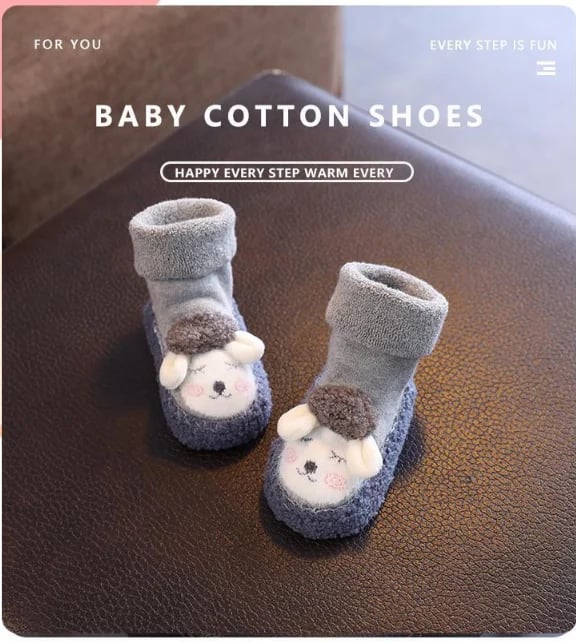 (🎁Hot Sale🎁) Baby Cartoon Plush Cotton Toddler Shoes