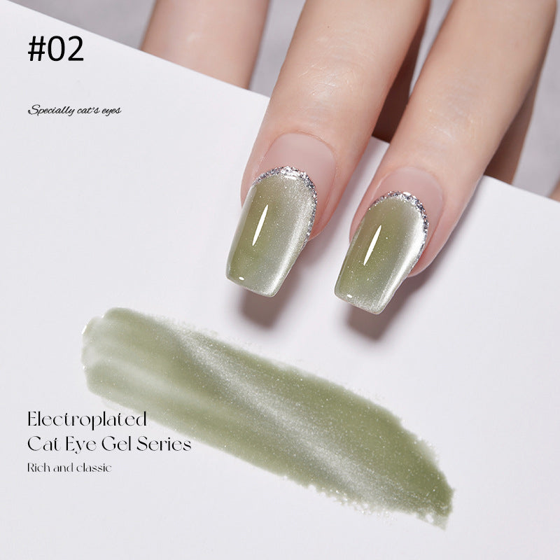 Crystal Wide Cat Eye Nail Gel Polish