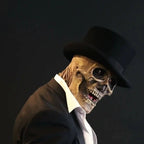 Bare brain skull latex mask