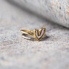 Always Keep Me In Your Heart Layered Heart Ring