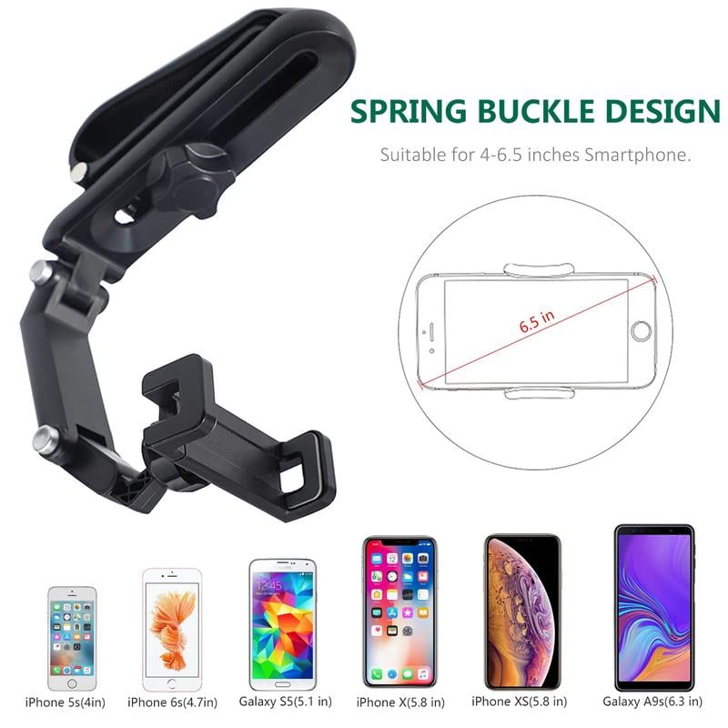 2025 New 1080° Multi-Function Sun Visor Universal 360 Degree Rotating Phone Holder