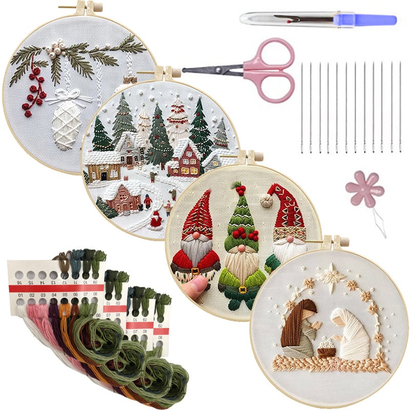 Christmas Embroidery KIT(DIY)