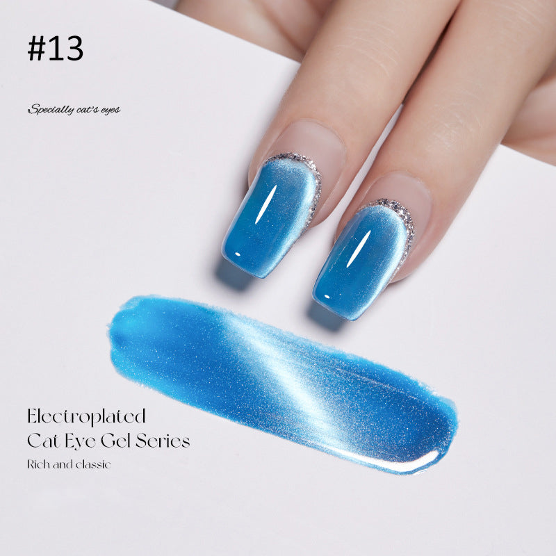 Crystal Wide Cat Eye Nail Gel Polish